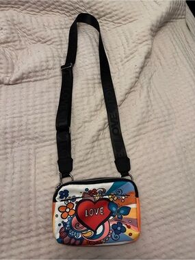 Bright Brighton LOVE Heart Crossbody in Red, Orange, Blue, Black